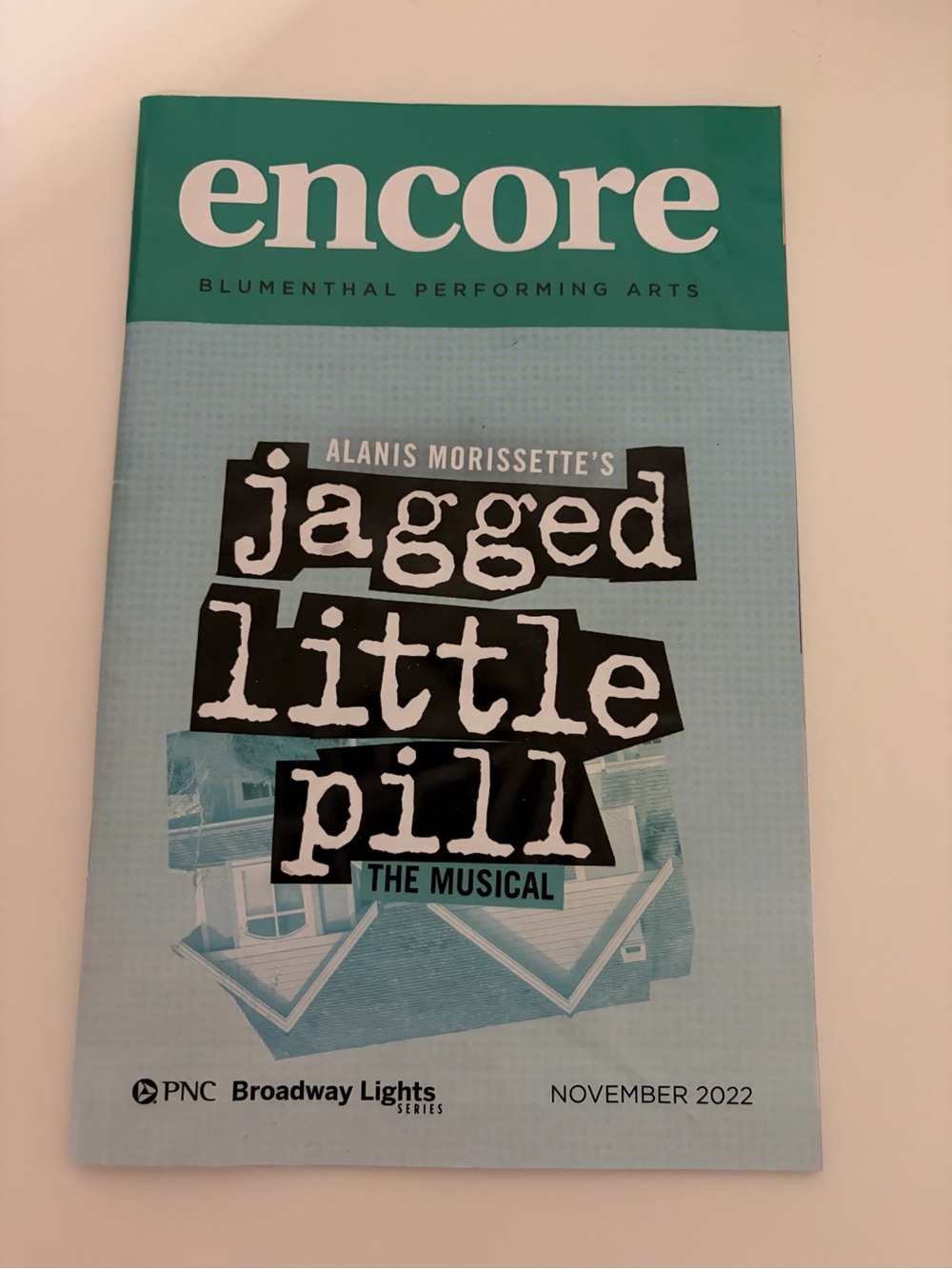 Jagged Little Pill 1st National Tour Playbill